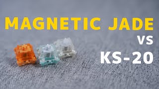 Gateron Magnetic Jade vs WhiteOrange KS20 [upl. by Ahsiekal821]