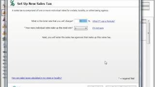 Peachtree Tutorial The Sales Tax Wizard 2008 2011 Sage Training Lesson 91 [upl. by Oiziruam]