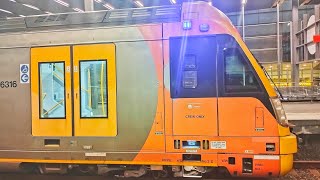 Sydney Trains City Circle Service  Departs Parramatta station [upl. by Resneps]