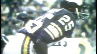 NFL  1975  NFL Films  Super Bowl IX  Pittsburgh Steelers Vs Minnesota Vikings With John Facenda [upl. by Retsevel45]