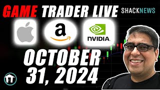 Game Trader Live  October 31 2024  Reacting to AAPL AMZN INTC amp more [upl. by Mccormick235]