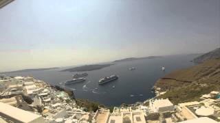 Santorini Caldera View Timelapse [upl. by Amii]