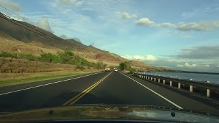 ラハイナ（Banyan Tree） から キヘイ（Kamaole Beach）までをドライブ ： Drive from Lahaina to Kihei  ぶらり旅ハワイ [upl. by Nyad]