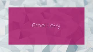 Ethel Levy  appearance [upl. by Dnomad]