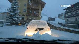 Livigno camera car lungo le strade innevate [upl. by Palmore]