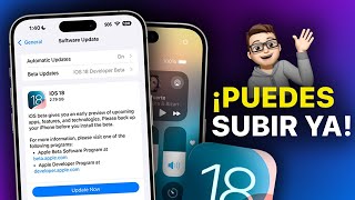 iOS 18 OFICIAL Así PUEDES INSTALARLA Antes de TIEMPO [upl. by Manvel]