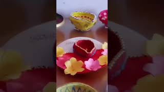 Beautiful diya decoration for Diwali 🎇🪔 [upl. by Assilaj]