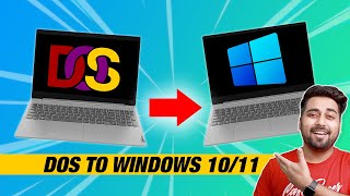 DOS to Windows 10  Windows 11  How to Install Windows 1011 on DOS Laptop  Activate Windows 1011 [upl. by Boothe]