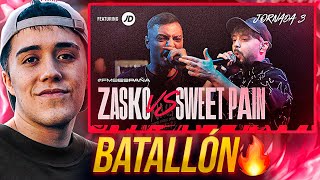 GAZIR reacciona a ZASKO vs SWEET PAIN en FMS ESPAÑA 🇪🇸 [upl. by Baxter]