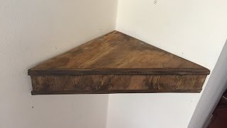 Making Floating Corner Shelves [upl. by Berta]