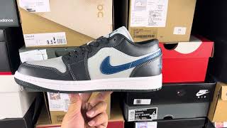 Air Jordan 1 Low Anthracite Industrial Blue DC0774 040 [upl. by Sileas]