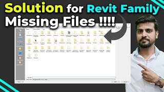 Family library Missing in Revit for all Version Solution Tutorial in Hindi  PTS CAD Expert [upl. by Eelyme]