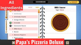 Papas Pizzeria Deluxe  All Ingredients [upl. by Zillah]