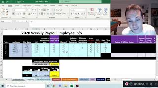 Alabama State Tax Withholding in Excel Payroll 2020 [upl. by Anitsua]