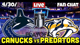 Nashville Predators vs Vancouver Canucks Live NHL Playoffs Live Stream [upl. by Nethsa]