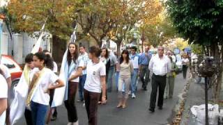 Procesión Fiesta Patronal de Parroquia Santa Juana de Arco [upl. by Ahsyekat]