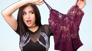 BOYFRIEND BUYS OUTFITS FOR GIRLFRIEND TRY ON HAUL [upl. by Raine]