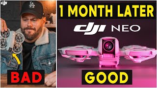 DJI NEO  1 MONTH LATER REVIEW  MY EXPERIENCE [upl. by Ramey]