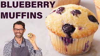 BEST Blueberry Muffins Recipe [upl. by Nemraciram]