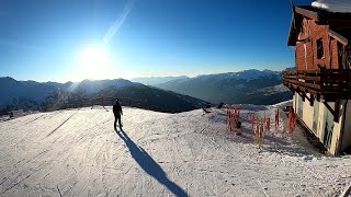 Ski Les Arcs  Vallandry  AIGLE  Bluebird Skiing [upl. by Furnary]