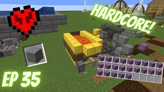 I built a SOLID GOLD stone farm in HARDCORE SUPERFLAT minecraft [upl. by Idham]