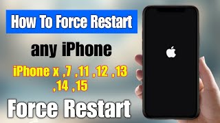 how to force restart iphone x 7 11 12 13 14 15  iphone ko force restart kaise kare  iPhone [upl. by Herzberg]