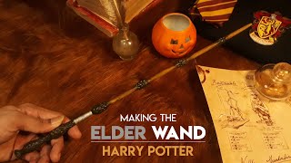 Making The Elder Wand With Air Dry Clay Shorts [upl. by Eilojne]