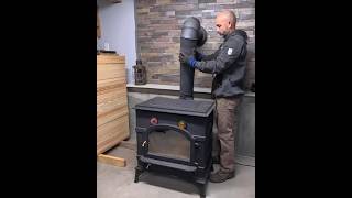 Cleaning Wood Stove Pipes and Chimney [upl. by Idnahr]