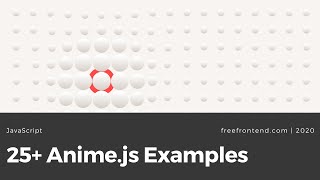 25 AnimeJS Examples [upl. by Harbert]