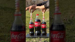 Big experiment 🔥 Mentos turned Cola into a fountain soda [upl. by Enoval901]