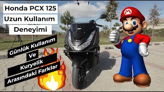 Honda PCX 125 Uzun Kullanım Deneyimi Kurye Gözüyle Detaylı İnceleme [upl. by Onileva494]