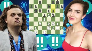 Felicitous chess game Hans Niemann vs Alexandra Botez 12 [upl. by Nnylyar]