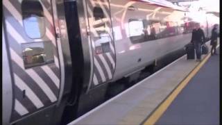 Virgin Pendolino Pulling Into Macclesfield Station Part 4 [upl. by Apeed]