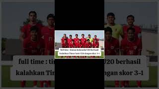 babak 2  timnas Indonesia U20 unggul 31 atas Timor leste U20 [upl. by Nace]