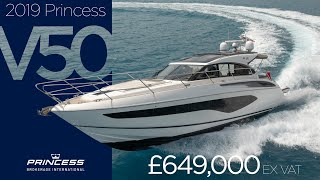 2019 Princess V50 Capella FOR SALE NOW in Nice France [upl. by Emolas]