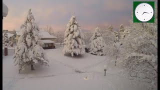 Timelapse of colorado snow storm  March 2021 [upl. by Notsuj]