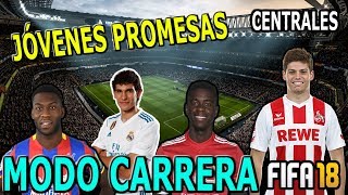 JÓVENES PROMESAS  CENTRALES  FIFA 18 MODO CARRERA [upl. by Noillid]