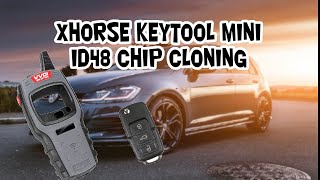 CLONING ID48 transponder chip and remote programing  XHORSE MINI KEYTOOL and MINI OBD [upl. by Maxey]