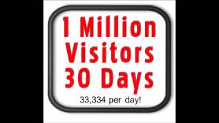 How To Get 1 Million Website Hits Clicks or Visitors  Bulk webpage Traffic [upl. by Kore442]