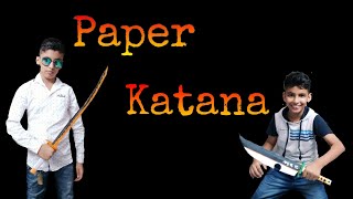 KatanaHow to Make Katana out of paperNinja WeaponKatana ScabbardNarutoJapanese sword [upl. by Gardiner82]