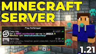 How To Make a Minecraft Server 121 [upl. by Adnawt]