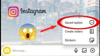 Instagram Chat Save Reply Option 2024  Instagram Chat Save Reply Kya Hota Hai [upl. by Apps366]