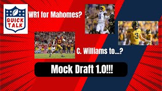 NFL 1ST ROUND MOCK DRAFT 10 In under 15 min [upl. by Jolanta]