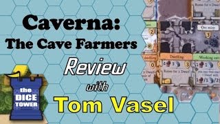 Caverna the Cave Farmers Review  with Tom Vasel [upl. by Kathleen]