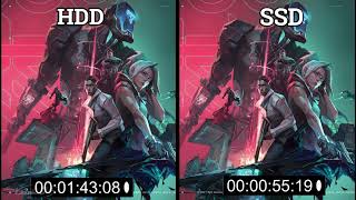 Valorant  SSD Vs HDD  Load Time Test  Game Performance Test [upl. by Kussell]