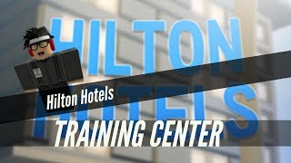 HILTON HOTEL TRAINING  5  ROBLOX  IM THE HOST [upl. by Aymahs]