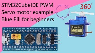 77 STM32CubeIDE FS90R Continues Servo Motor PWM with STM32F103C8T6 [upl. by Karyn]