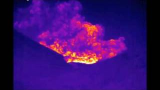 Thermal Infrared video of pyroclastic flow on Gages Fan [upl. by Allebram]