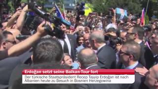 Besuch in BosnienHerzegowina Erdoğan setzt BalkanTour fort [upl. by Vyky]