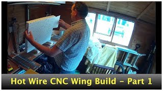 Flying Wing Crash Rebuild with HotWire CNC foam cutter  Pt 1 [upl. by Nnahgem]